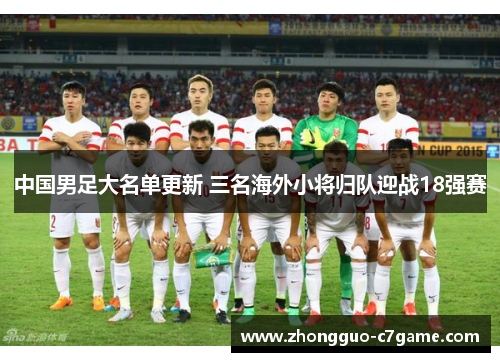 中国男足大名单更新 三名海外小将归队迎战18强赛