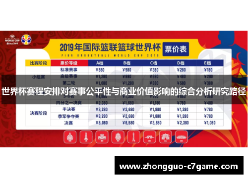 世界杯赛程安排对赛事公平性与商业价值影响的综合分析研究路径